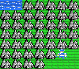 『ドラゴンクエスト』より、フィールド上の岩山